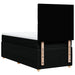 Pat box spring cu saltea, negru, 100x200 cm, textil - WALTI WALTI