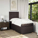 Pat box spring cu saltea, maro închis, 100x200 cm, textil - WALTI WALTI