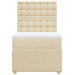 Pat box spring cu saltea, crem, 100x200 cm, textil - WALTI WALTI