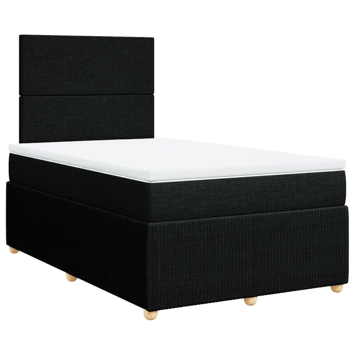 Pat box spring cu saltea, negru, 120x190 cm, catifea - WALTI WALTI