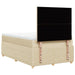 Pat continental cu saltea, crem, 120x190 cm, textil - WALTI WALTI
