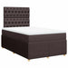 Pat box spring cu saltea, maro închis, 120x190 cm, textil - WALTI WALTI
