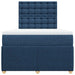 Pat box spring cu saltea, albastru, 120x190 cm, material textil - WALTI WALTI