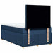 Pat box spring cu saltea, albastru, 120x190 cm, material textil - WALTI WALTI