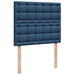 Pat box spring cu saltea, albastru, 120x190 cm, material textil - WALTI WALTI