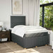 Pat box spring cu saltea, gri închis, 120x200 cm, textil - WALTI WALTI