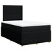 Pat box spring cu saltea, negru, 120x200 cm, textil - WALTI WALTI
