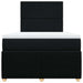 Pat box spring cu saltea, negru, 120x200 cm, textil - WALTI WALTI