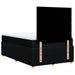 Pat box spring cu saltea, negru, 120x200 cm, textil - WALTI WALTI