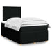 Pat box spring cu saltea, negru, 120x200 cm, textil - WALTI WALTI