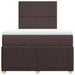 Pat box spring cu saltea, maro închis, 120x200 cm, textil - WALTI WALTI