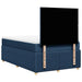 Pat box spring cu saltea, albastru, 120x200 cm, textil - WALTI WALTI