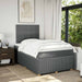 Pat box spring cu saltea, gri închis, 120x200 cm, textil - WALTI WALTI