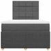 Pat box spring cu saltea, gri închis, 120x200 cm, textil - WALTI WALTI