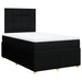 Pat box spring cu saltea, negru, 120x200 cm, textil - WALTI WALTI