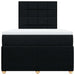 Pat box spring cu saltea, negru, 120x200 cm, textil - WALTI WALTI