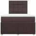 Pat box spring cu saltea, maro închis, 120x200 cm, textil - WALTI WALTI