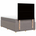 Pat box spring cu saltea, gri taupe, 120x200 cm, textil - WALTI WALTI
