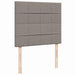 Pat box spring cu saltea, gri taupe, 120x200 cm, textil - WALTI WALTI
