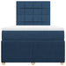 Pat box spring cu saltea, albastru, 120x200 cm, textil - WALTI WALTI