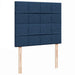Pat box spring cu saltea, albastru, 120x200 cm, textil - WALTI WALTI
