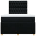 Pat box spring cu saltea, negru, 120x200 cm, textil - WALTI WALTI