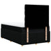 Pat box spring cu saltea, negru, 120x200 cm, textil - WALTI WALTI