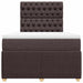 Pat box spring cu saltea, maro închis, 120x200 cm, textil - WALTI WALTI