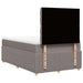 Pat box spring cu saltea, gri taupe, 120x200 cm, textil - WALTI WALTI