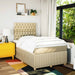 Pat box spring cu saltea, crem, 120x200 cm, textil - WALTI WALTI