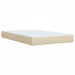 Pat box spring cu saltea, crem, 120x200 cm, textil - WALTI WALTI