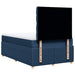 Pat box spring cu saltea, albastru, 120x200 cm, textil - WALTI WALTI