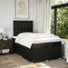 Pat box spring cu saltea, negru, 120x200 cm, textil - WALTI WALTI