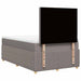 Pat box spring cu saltea, gri taupe, 120x200 cm, textil - WALTI WALTI