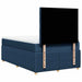 Pat box spring cu saltea, albastru, 120x200 cm, textil - WALTI WALTI