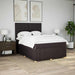 Pat box spring cu saltea, maro închis, 140x200 cm, textil - WALTI WALTI