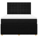 Pat box spring cu saltea, negru, 140x190 cm, textil - WALTI WALTI