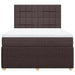 Pat box spring cu saltea, maro închis, 140x200 cm, textil - WALTI WALTI