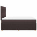 Pat box spring cu saltea, maro închis, 140x200 cm, textil - WALTI WALTI