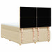 Pat box spring cu saltea, crem, 140x200 cm, textil - WALTI WALTI