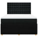 Pat box spring cu saltea, negru, 140x190 cm, textil - WALTI WALTI