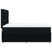 Pat box spring cu saltea, negru, 140x190 cm, textil - WALTI WALTI