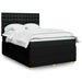 Pat box spring cu saltea, negru, 140x190 cm, textil - WALTI WALTI