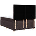 Pat box spring cu saltea, maro închis, 140x200 cm, textil - WALTI WALTI