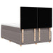 Pat box spring cu saltea, gri taupe, 140x200 cm, textil - WALTI WALTI