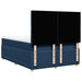Pat box spring cu saltea, albastru, 140x200 cm, textil - WALTI WALTI