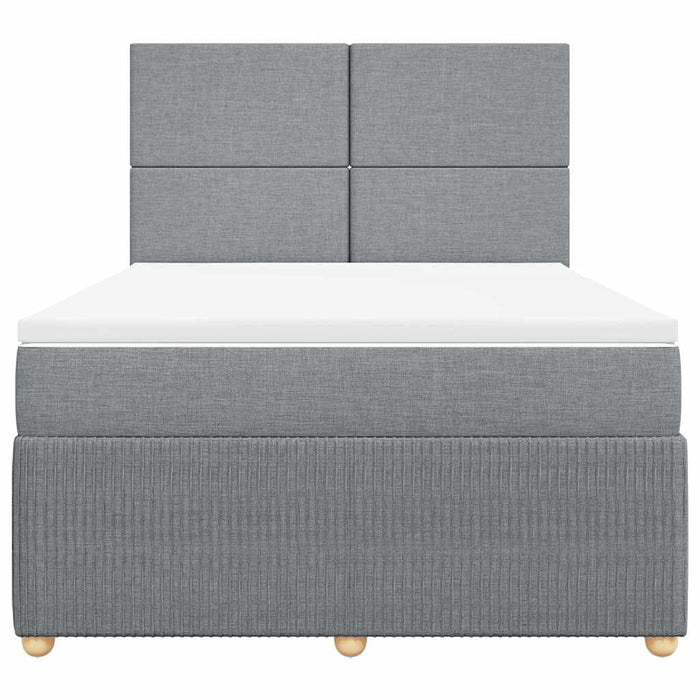 Pat continental, gri deschis, 140x200 cm, material textil - WALTI WALTI