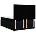 Pat box spring cu saltea, negru, 140x200 cm, textil - WALTI WALTI