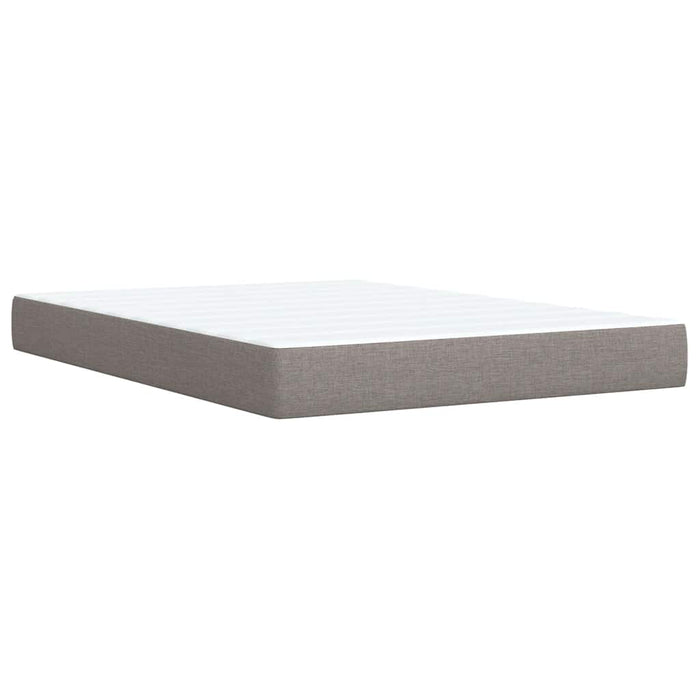 Pat continental cu saltea gri taupe 140x200 cm material textil WALTI