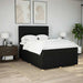 Pat box spring cu saltea, negru, 140x200 cm, textil - WALTI WALTI